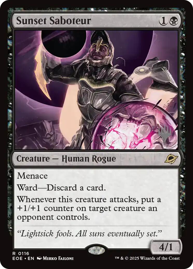 Sunset Saboteur [Edge of Eternities Promo Pack] - Magic: The Gathering - Card Brawlers | Quebec | Canada |