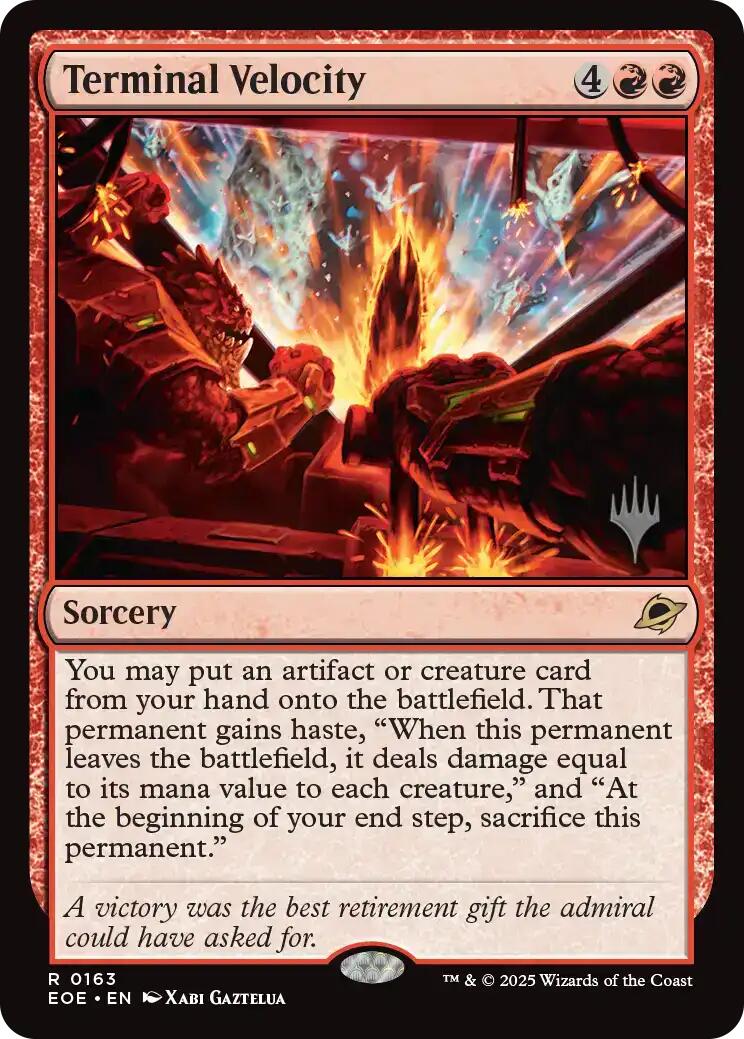 Terminal Velocity [Edge of Eternities Promo Pack] - Magic: The Gathering - Card Brawlers | Quebec | Canada |