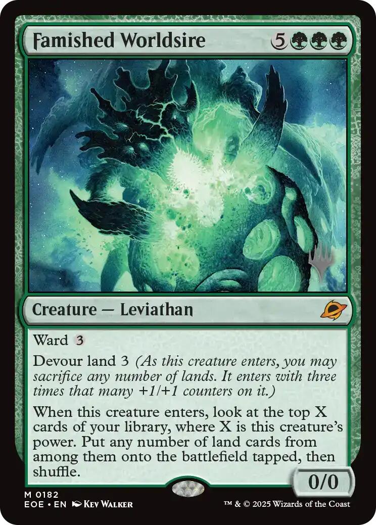 Famished Worldsire [Edge of Eternities Promo Pack] - Magic: The Gathering - Card Brawlers | Quebec | Canada |