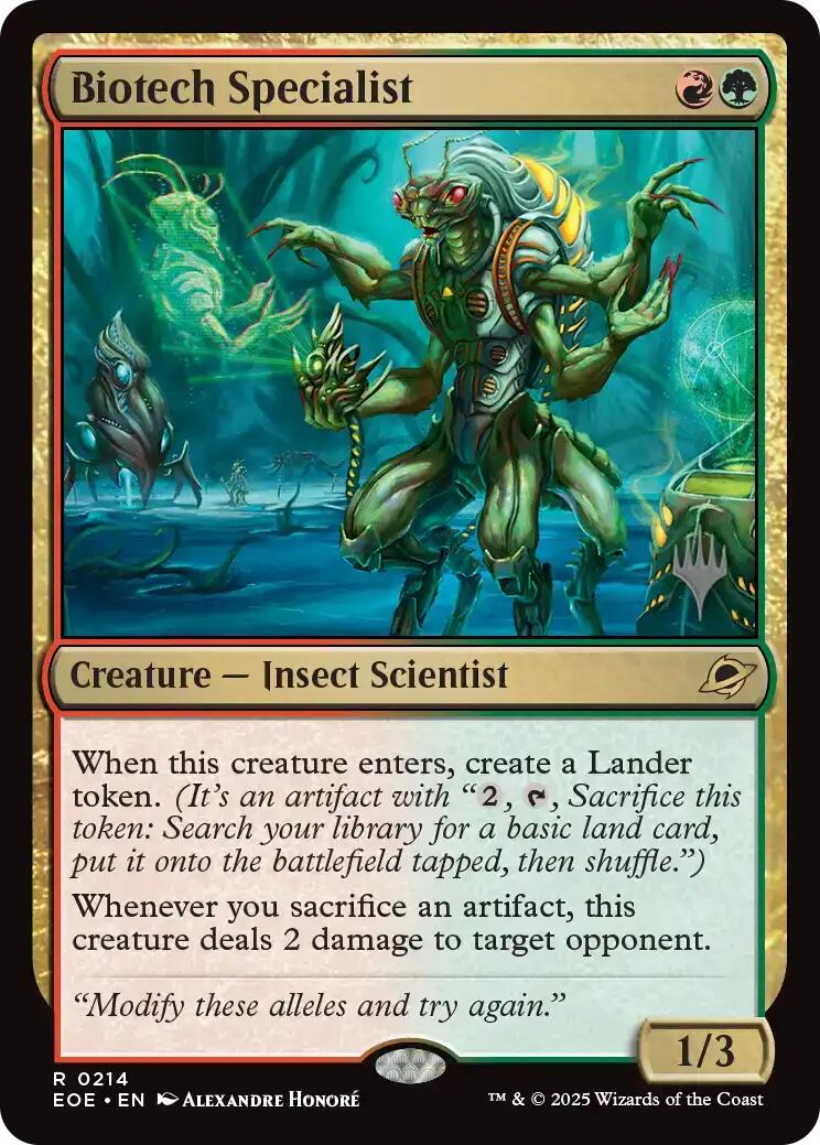 Biotech Specialist [Edge of Eternities Promo Pack] - Magic: The Gathering - Card Brawlers | Quebec | Canada |