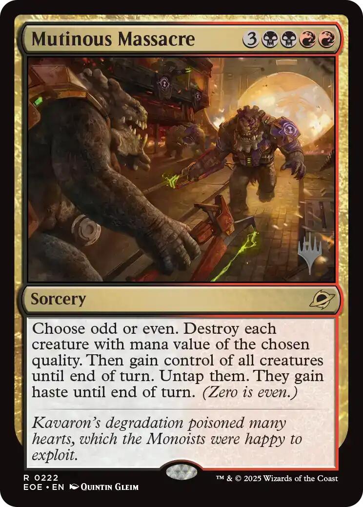 Mutinous Massacre [Edge of Eternities Promo Pack] - Magic: The Gathering - Card Brawlers | Quebec | Canada |
