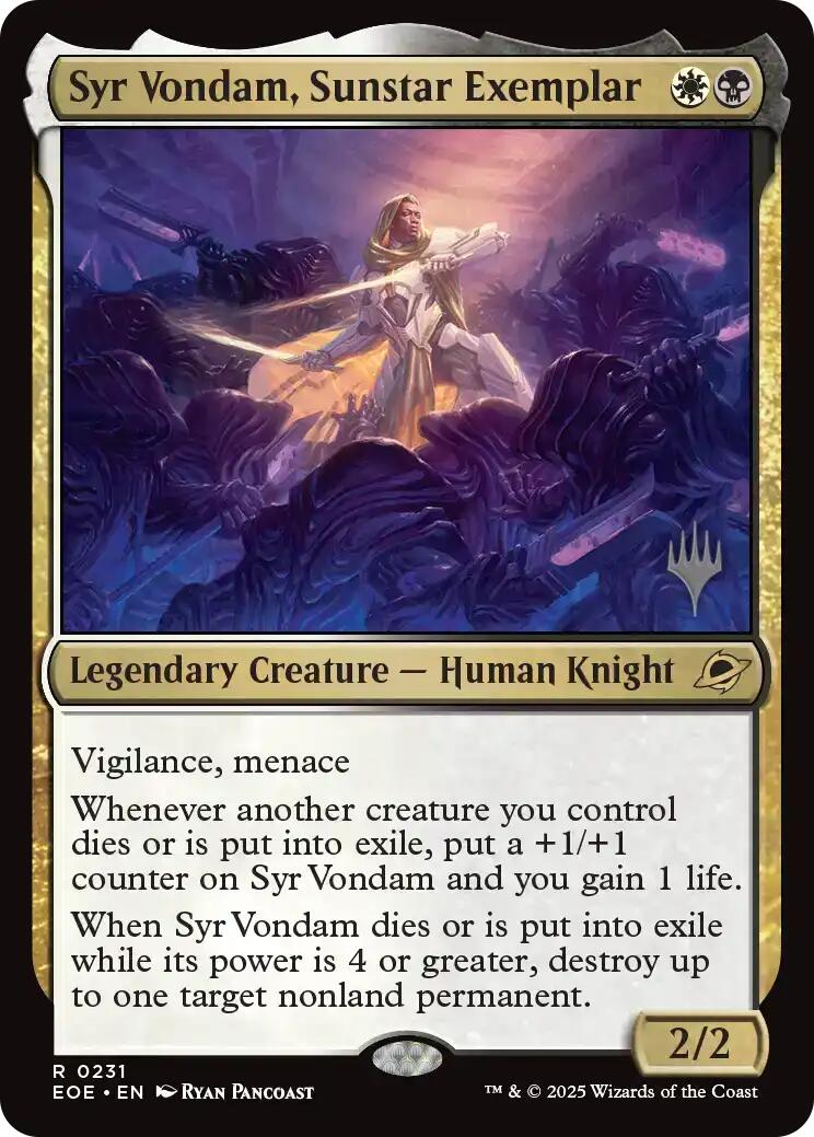 Syr Vondam, Sunstar Exemplar [Edge of Eternities Promo Pack] - Magic: The Gathering - Card Brawlers | Quebec | Canada |