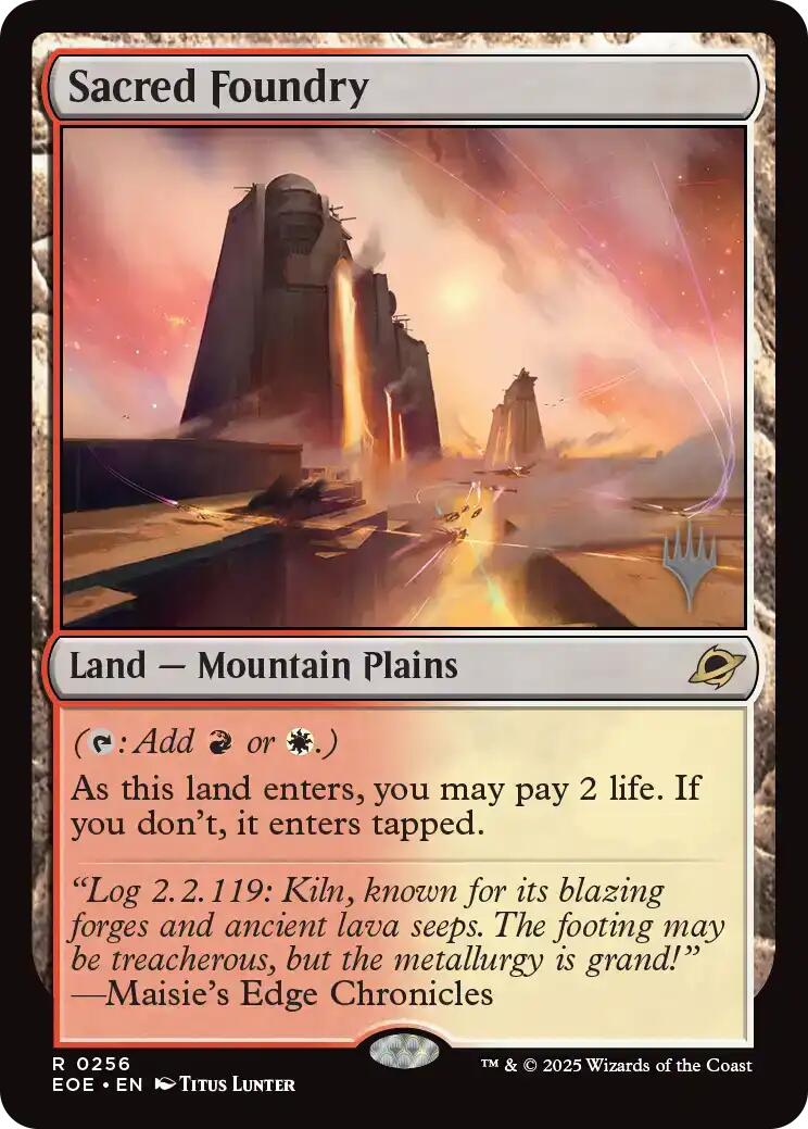 Sacred Foundry [Edge of Eternities Promo Pack] - Magic: The Gathering - Card Brawlers | Quebec | Canada |