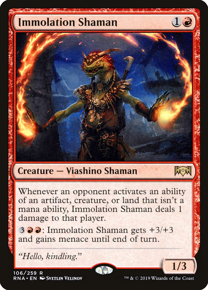 Immolation Shaman [Ravnica Allegiance] - Magic: The Gathering - Card Brawlers | Quebec | Canada |