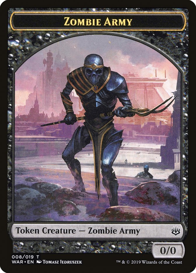 Zombie Army Token (008/019) [War of the Spark Tokens] - Magic: The Gathering - Card Brawlers | Quebec | Canada |