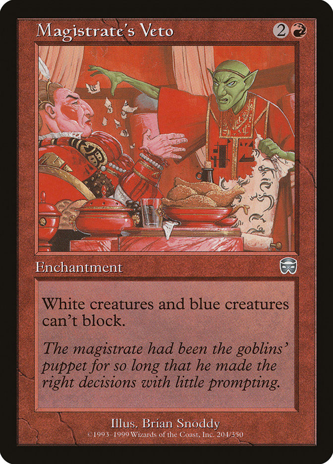 Magistrate's Veto [Mercadian Masques] - Magic: The Gathering - Card Brawlers | Quebec | Canada |
