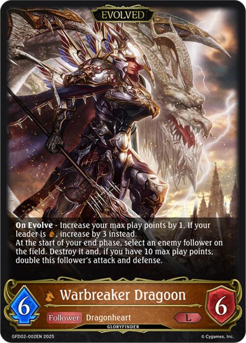Warbreaker Dragoon (Evolved) (GFD02-002EN) [Treacherous Ambitions] - Bushiroad - Card Brawlers | Quebec | Canada |