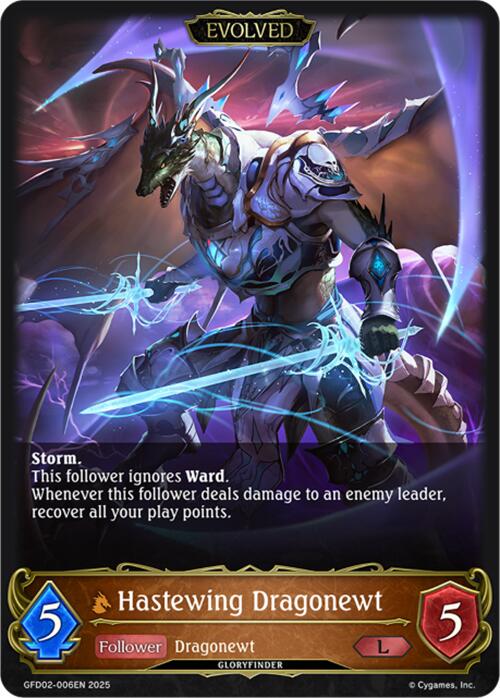Hastewing Dragonewt (Evolved) (GFD02-006EN) [Treacherous Ambitions] - Bushiroad - Card Brawlers | Quebec | Canada |