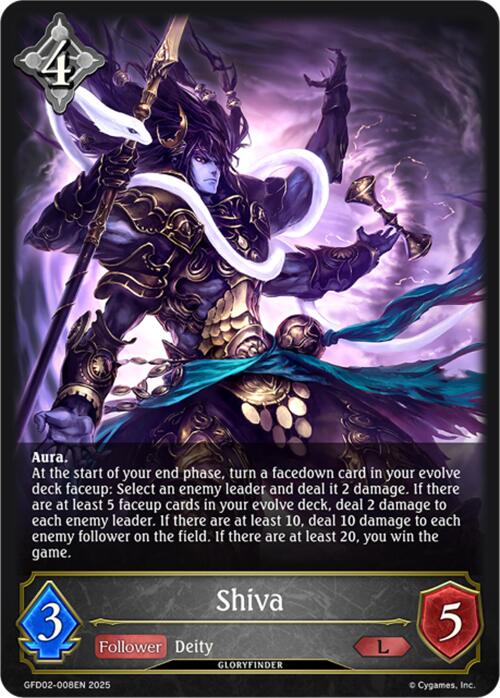 Shiva (GFD02-008EN) [Treacherous Ambitions] - Bushiroad - Card Brawlers | Quebec | Canada |