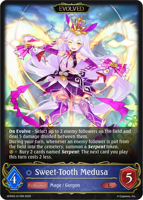 Sweet-Tooth Medusa (Evolved) (GFD02-011EN) [Treacherous Ambitions] - Bushiroad - Card Brawlers | Quebec | Canada |
