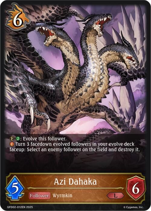 Azi Dahaka (GFD02-012EN) [Treacherous Ambitions] - Bushiroad - Card Brawlers | Quebec | Canada |