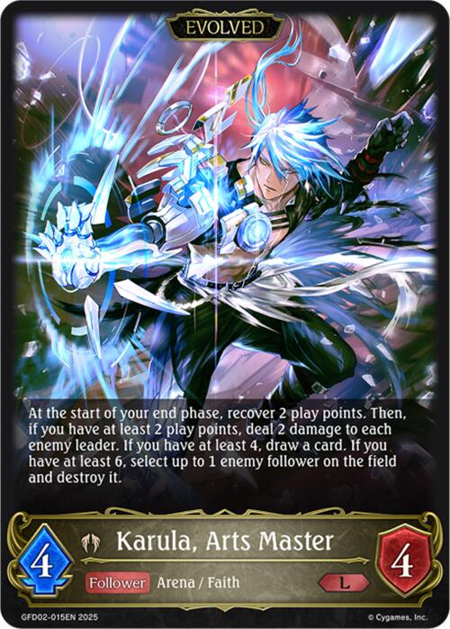 Karula, Arts Master (Evolved) (GFD02-015EN) [Treacherous Ambitions] - Bushiroad - Card Brawlers | Quebec | Canada |