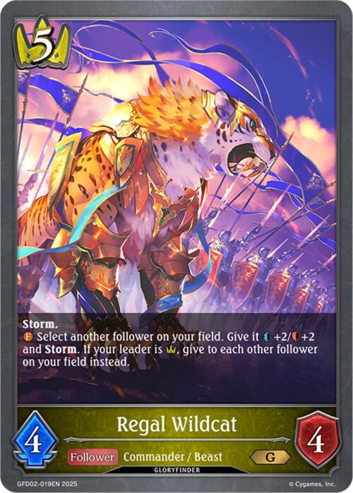 Regal Wildcat (GFD02-019EN) [Treacherous Ambitions] - Bushiroad - Card Brawlers | Quebec | Canada |
