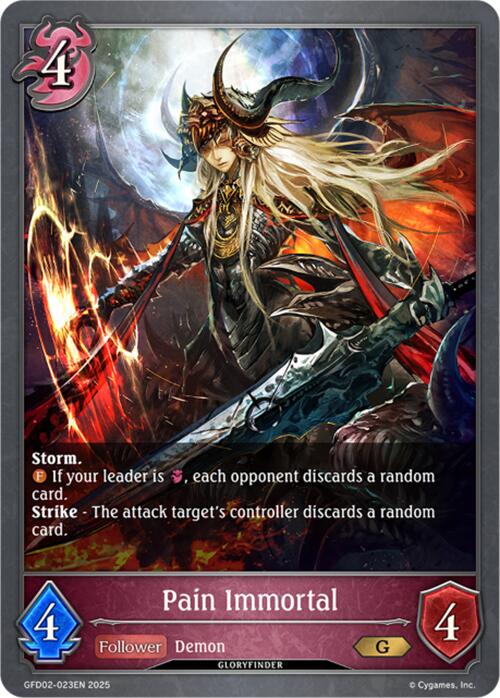Pain Immortal (GFD02-023EN) [Treacherous Ambitions] - Bushiroad - Card Brawlers | Quebec | Canada |