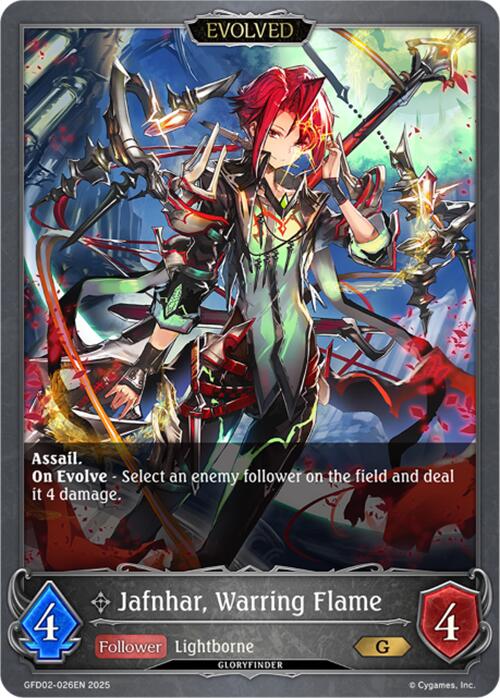 Jafnhar, Warring Flame (Evolved) (GFD02-026EN) [Treacherous Ambitions] - Bushiroad - Card Brawlers | Quebec | Canada |