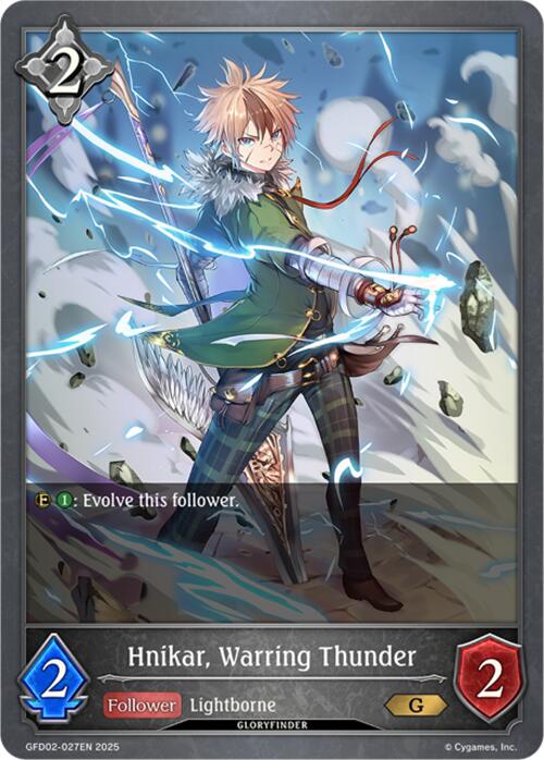 Hnikar, Warring Thunder (GFD02-027EN) [Treacherous Ambitions] - Bushiroad - Card Brawlers | Quebec | Canada |