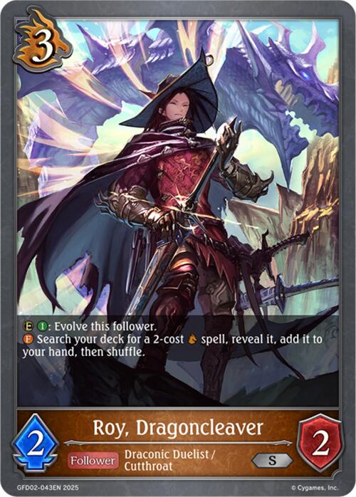 Roy, Dragoncleaver (GFD02-043EN) [Treacherous Ambitions] - Bushiroad - Card Brawlers | Quebec | Canada |