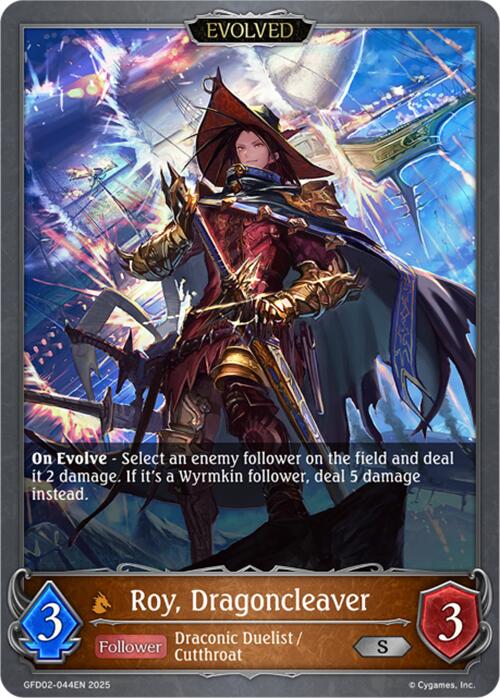 Roy, Dragoncleaver (Evolved) (GFD02-044EN) [Treacherous Ambitions] - Bushiroad - Card Brawlers | Quebec | Canada |