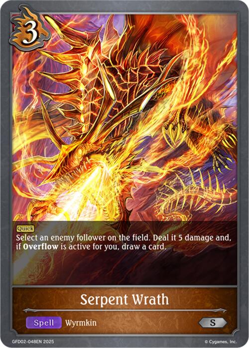 Serpent Wrath (GFD02-048EN) [Treacherous Ambitions] - Bushiroad - Card Brawlers | Quebec | Canada |