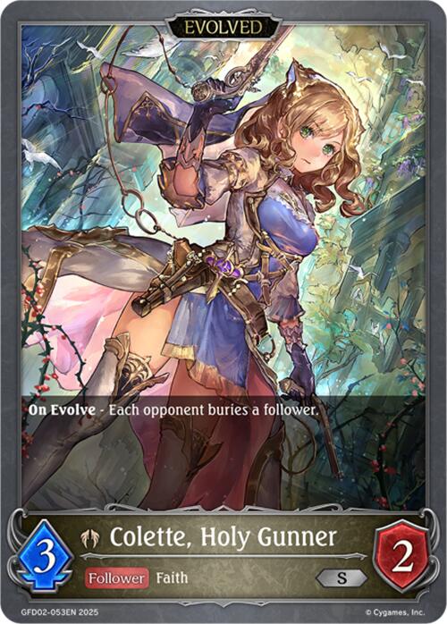 Colette, Holy Gunner (Evolved) (GFD02-053EN) [Treacherous Ambitions] - Bushiroad - Card Brawlers | Quebec | Canada |