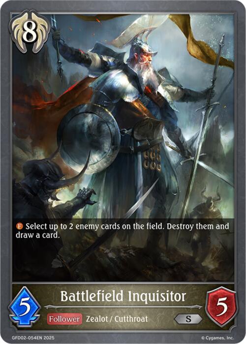 Battlefield Inquisitor (GFD02-054EN) [Treacherous Ambitions] - Bushiroad - Card Brawlers | Quebec | Canada |