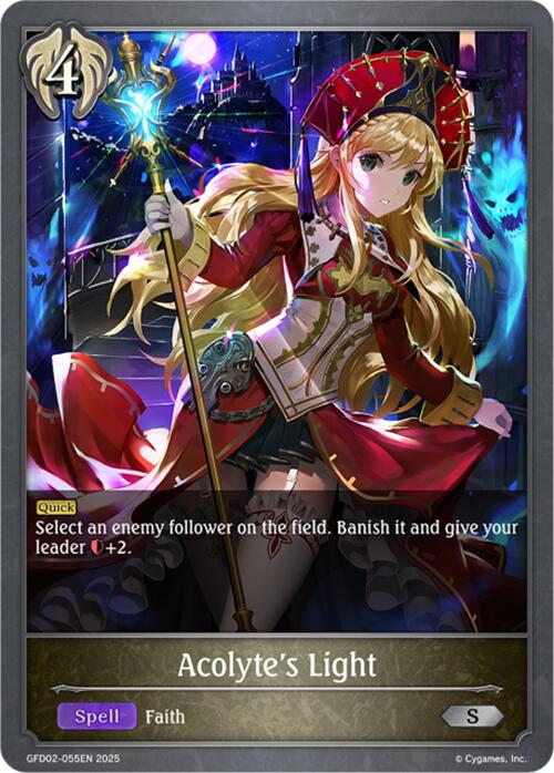 Acolyte's Light (GFD02-055EN) [Treacherous Ambitions] - Bushiroad - Card Brawlers | Quebec | Canada |