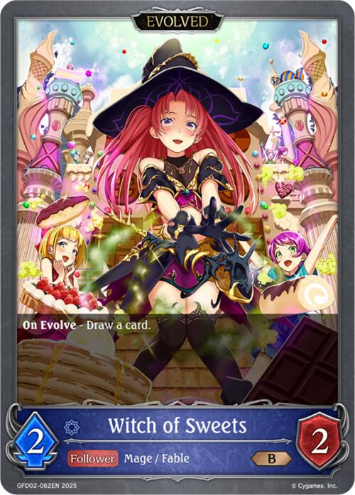 Witch of Sweets (Evolved) (GFD02-062EN) [Treacherous Ambitions] - Bushiroad - Card Brawlers | Quebec | Canada |
