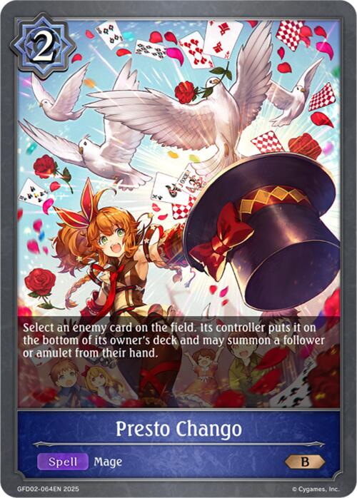 Presto Chango (GFD02-064EN) [Treacherous Ambitions] - Bushiroad - Card Brawlers | Quebec | Canada |