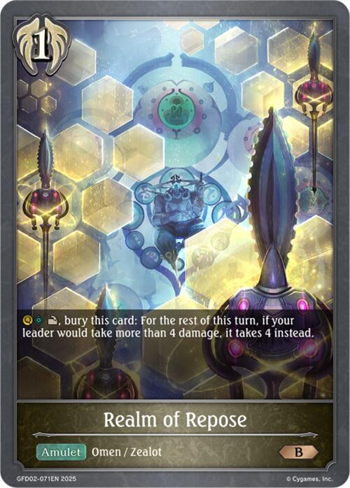 Realm of Repose (GFD02-071EN) [Treacherous Ambitions] - Bushiroad - Card Brawlers | Quebec | Canada |
