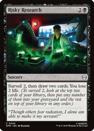 Risky Research [Marvel's Spider-Man] - Magic: The Gathering - Card Brawlers | Quebec | Canada |