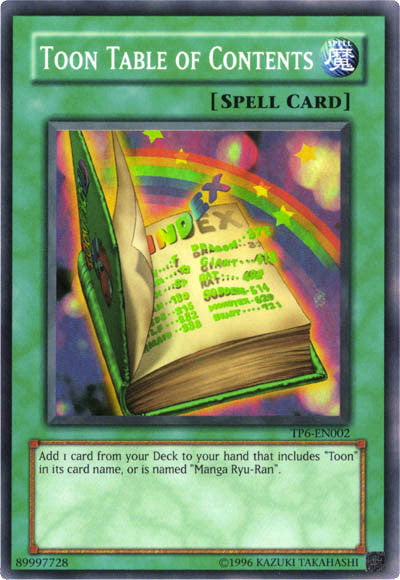 Toon Table of Contents [TP6-EN002] Super Rare - Yu-Gi-Oh! - Card Brawlers | Quebec | Canada |