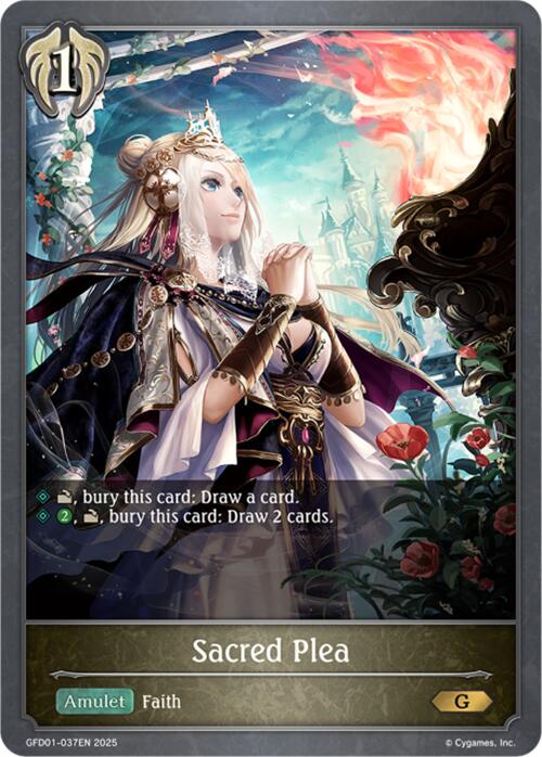 Sacred Plea (GFD01-037EN) [Luxheart Legends] - Bushiroad - Card Brawlers | Quebec | Canada |