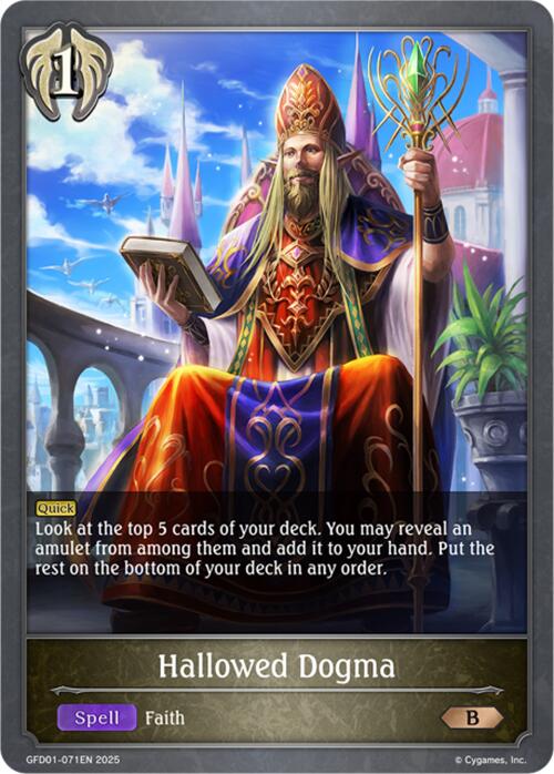 Hallowed Dogma (GFD01-071EN) [Luxheart Legends] - Bushiroad - Card Brawlers | Quebec | Canada |