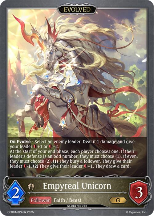 Empyreal Unicorn (Evolved) (GFD01-024EN) [Luxheart Legends] - Bushiroad - Card Brawlers | Quebec | Canada |