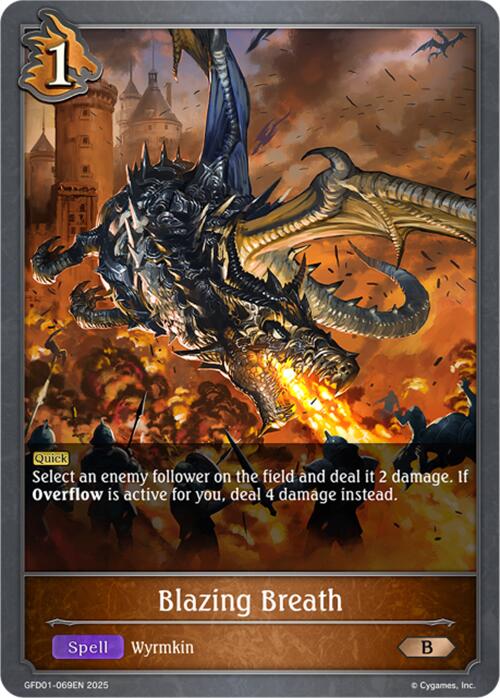Blazing Breath (GFD01-069EN) [Luxheart Legends] - Bushiroad - Card Brawlers | Quebec | Canada |