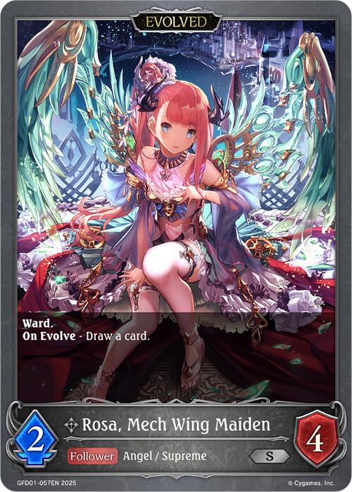 Rosa, Mech Wing Maiden (Evolved) (GFD01-057EN) [Luxheart Legends] - Bushiroad - Card Brawlers | Quebec | Canada |
