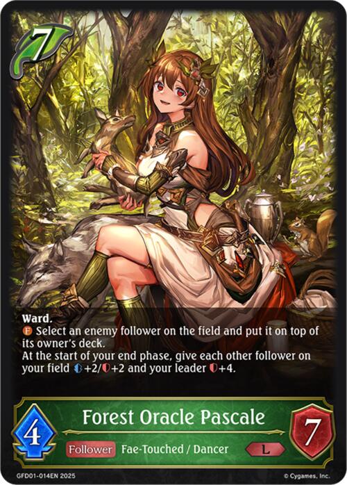 Forest Oracle Pascale (GFD01-014EN) [Luxheart Legends] - Bushiroad - Card Brawlers | Quebec | Canada |