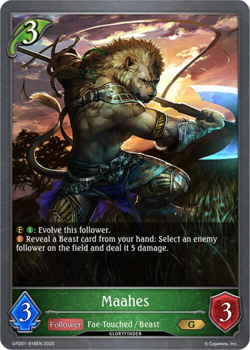Maahes (GFD01-018EN) [Luxheart Legends] - Bushiroad - Card Brawlers | Quebec | Canada |