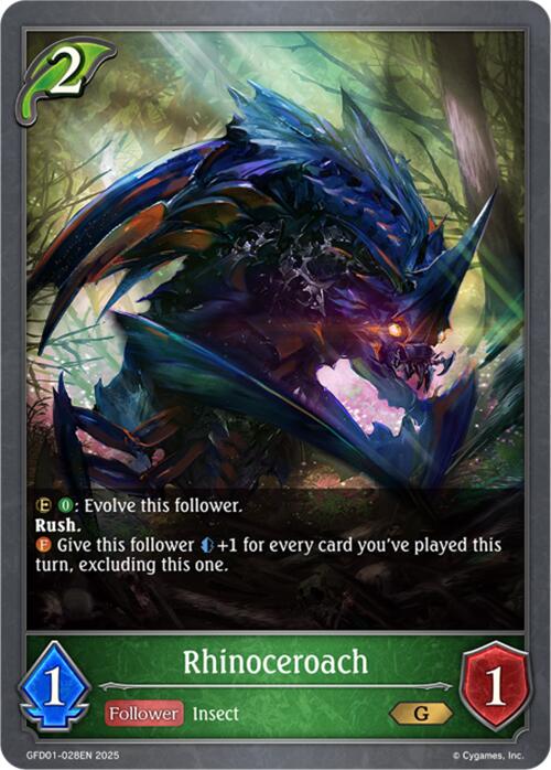 Rhinoceroach (GFD01-028EN) [Luxheart Legends] - Bushiroad - Card Brawlers | Quebec | Canada |