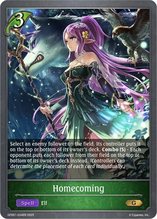 Homecoming (GFD01-034EN) [Luxheart Legends] - Bushiroad - Card Brawlers | Quebec | Canada |
