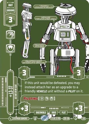 L3-37 (1/6) - Get Out Of My Seat (1/6) [2025 Convention Exclusive] - Fantasy Flight Games - Card Brawlers | Quebec | Canada |