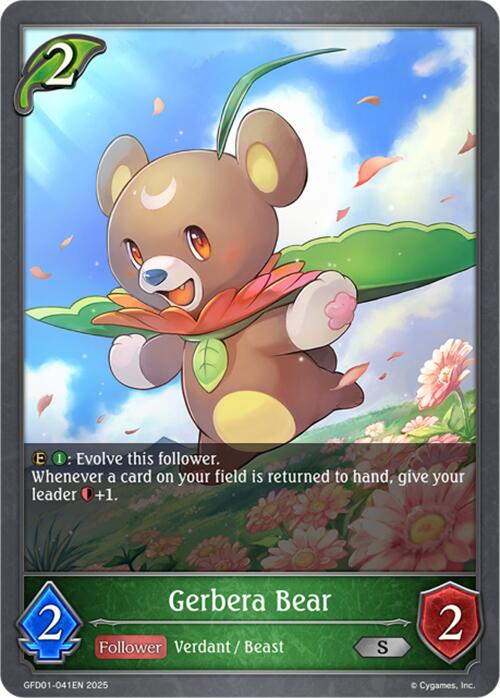 Gerbera Bear (GFD01-041EN) [Luxheart Legends] - Bushiroad - Card Brawlers | Quebec | Canada |
