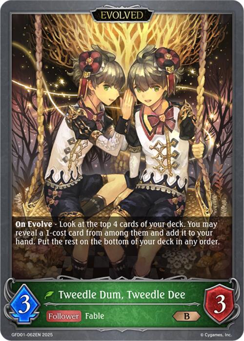 Tweedle Dum, Tweedle Dee (Evolved) (GFD01-062EN) [Luxheart Legends] - Bushiroad - Card Brawlers | Quebec | Canada |