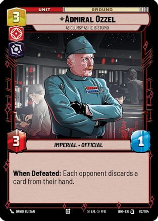 Admiral Ozzel (82/104) - As Clumsy as He Is Stupid (82/104) [Intro Battle: Hoth] - Fantasy Flight Games - Card Brawlers | Quebec | Canada |