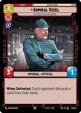 Admiral Ozzel (85/104) - As Clumsy as He Is Stupid (85/104) [Intro Battle: Hoth] - Fantasy Flight Games - Card Brawlers | Quebec | Canada |