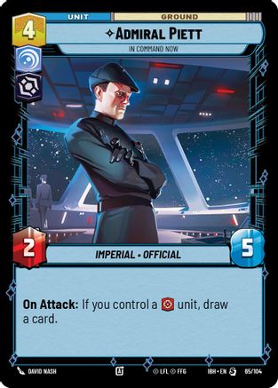 Admiral Piett (65/104) - In Command Now (65/104) [Intro Battle: Hoth] - Fantasy Flight Games - Card Brawlers | Quebec | Canada |