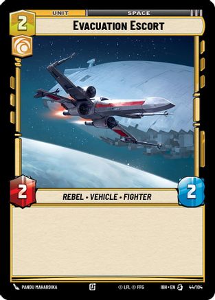 Evacuation Escort (44/104) (44/104) [Intro Battle: Hoth] - Fantasy Flight Games - Card Brawlers | Quebec | Canada |
