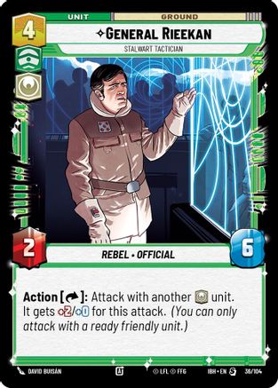 General Rieekan (36/104) - Stalwart Tactician (36/104) [Intro Battle: Hoth] - Fantasy Flight Games - Card Brawlers | Quebec | Canada |
