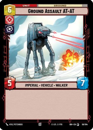 Ground Assault AT-AT (56/104) (56/104) [Intro Battle: Hoth] - Fantasy Flight Games - Card Brawlers | Quebec | Canada |