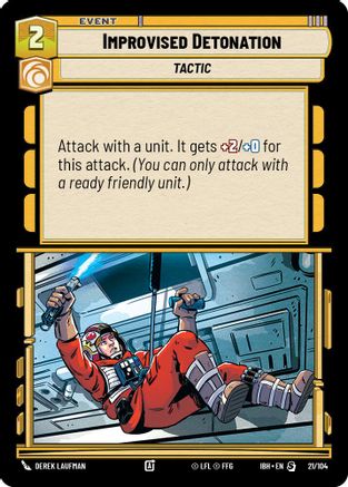 Improvised Detonation (21/104) (21/104) [Intro Battle: Hoth] - Fantasy Flight Games - Card Brawlers | Quebec | Canada |